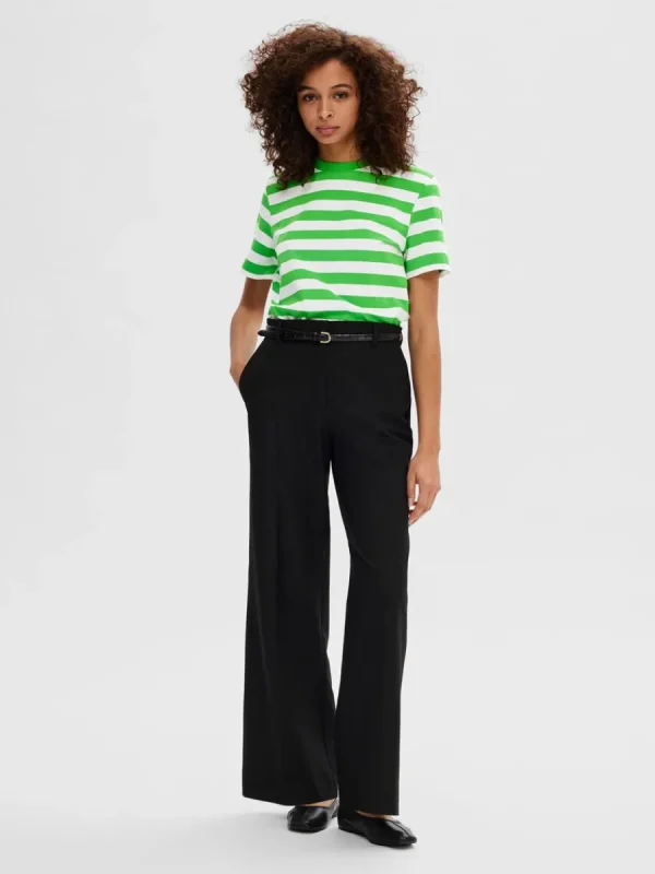 SELECTED RANDIG T-SHIRT Green Discount