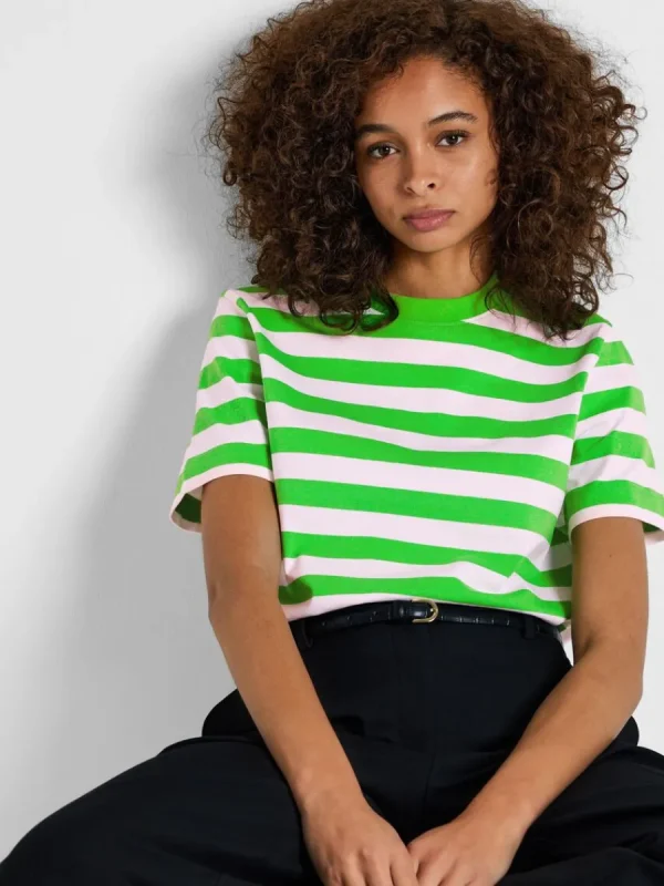 SELECTED RANDIG T-SHIRT Green Discount