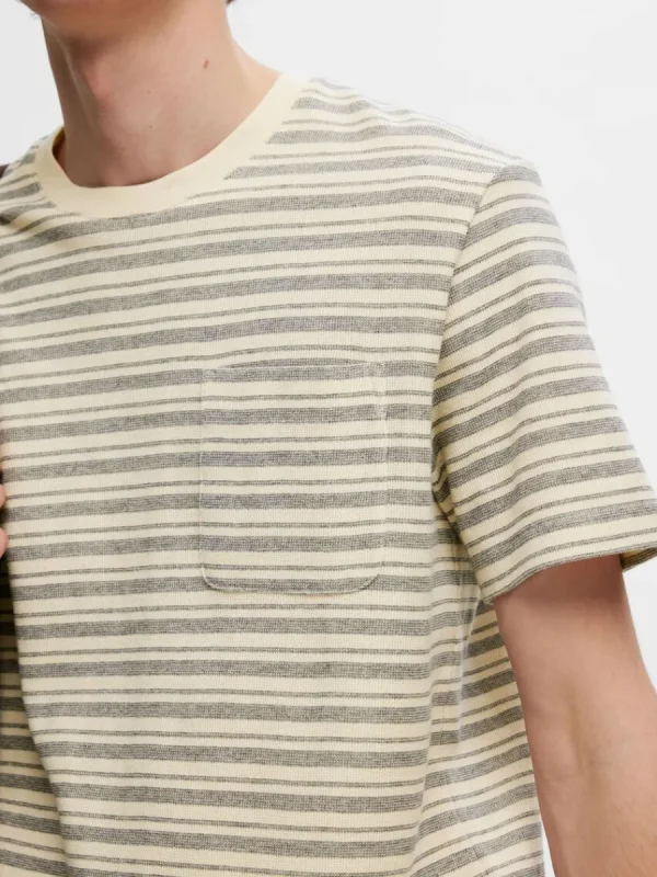 SELECTED RANDIG T-SHIRT Grey Store