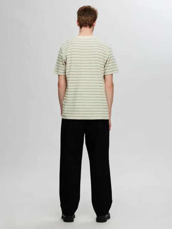 SELECTED RANDIG T-SHIRT Green Flash Sale
