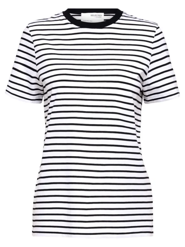 SELECTED RANDIG T-SHIRT Black Cheap