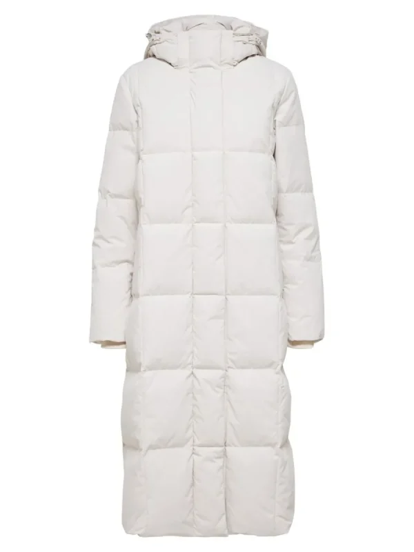 SELECTED RE:DOWN® LÅNG MODELL PUFFERJACKA Beige Cheap