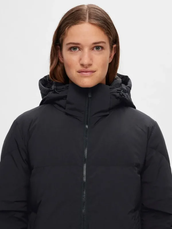 SELECTED RE:DOWN® PUFFERJACKA Black Clearance