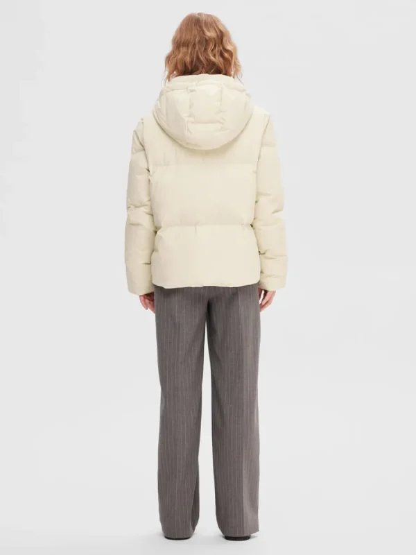 SELECTED RE:DOWN® PUFFERJACKA Beige Sale
