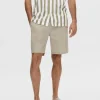 SELECTED REGULAR FIT SHORTS Beige Best Sale