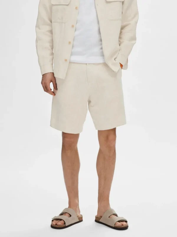 SELECTED REGULAR FIT SHORTS Beige Outlet