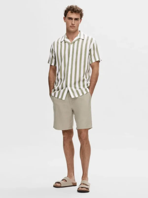 SELECTED REGULAR FIT SHORTS Beige Best Sale