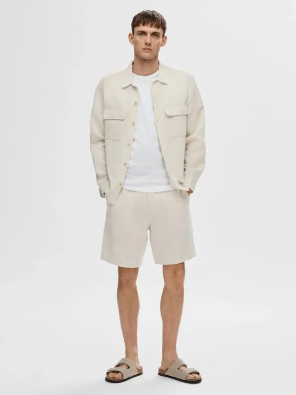 SELECTED REGULAR FIT SHORTS Beige Outlet