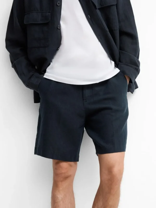 SELECTED REGULAR FIT SHORTS Blue Cheap