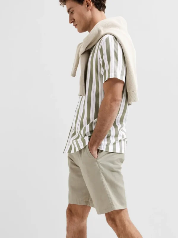 SELECTED REGULAR FIT SHORTS Beige Best Sale