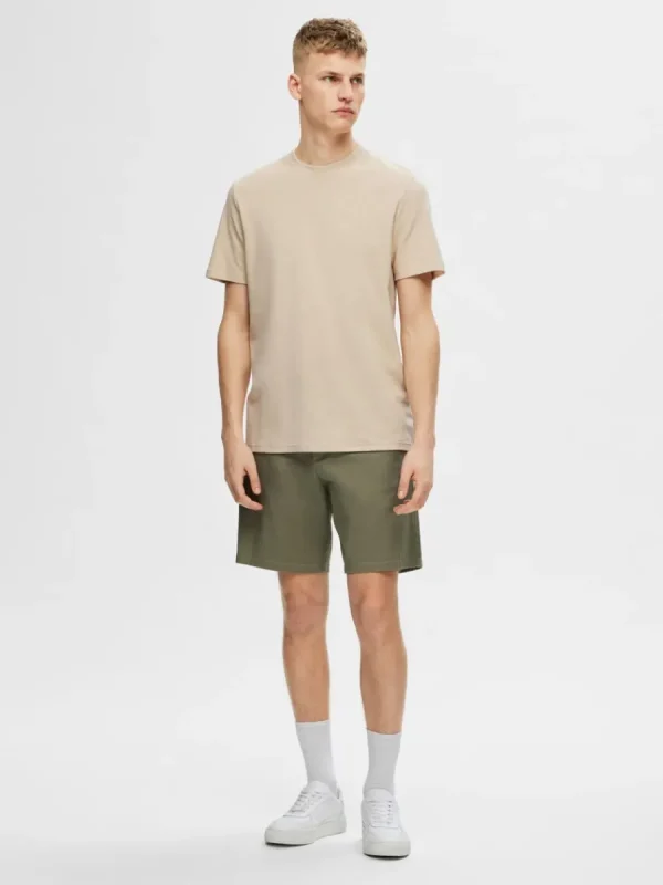 SELECTED REGULAR FIT T-SHIRT Beige Best