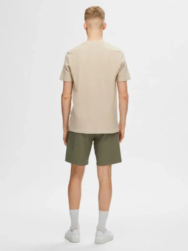 SELECTED REGULAR FIT T-SHIRT Beige Best