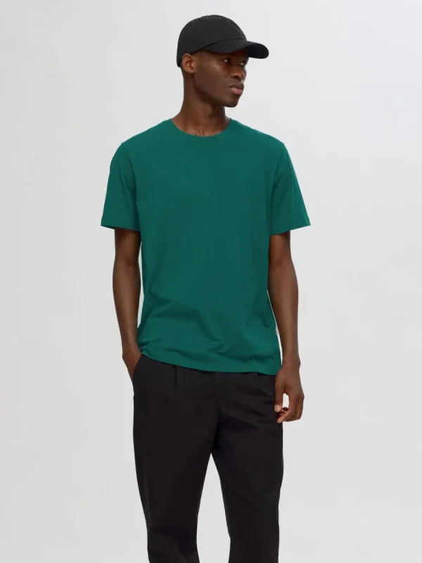 SELECTED REGULAR T-SHIRT Green Best