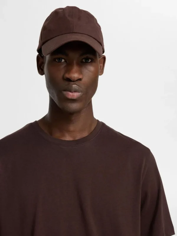 SELECTED REGULAR T-SHIRT Brown Shop