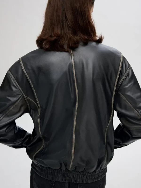 SELECTED RELAXED FIT LÄDERJACKA Black Outlet