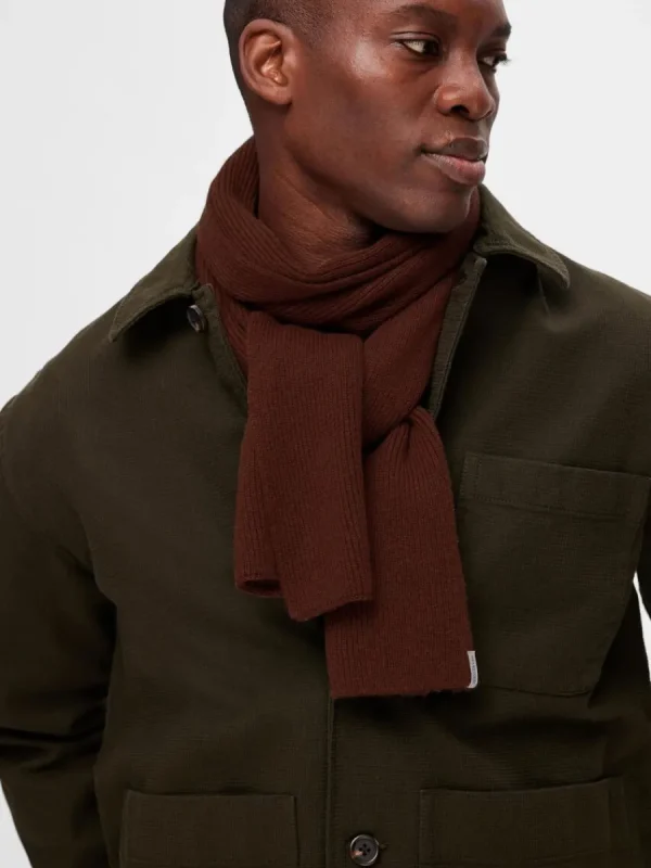 SELECTED RIBBAD HALSDUK Brown Clearance