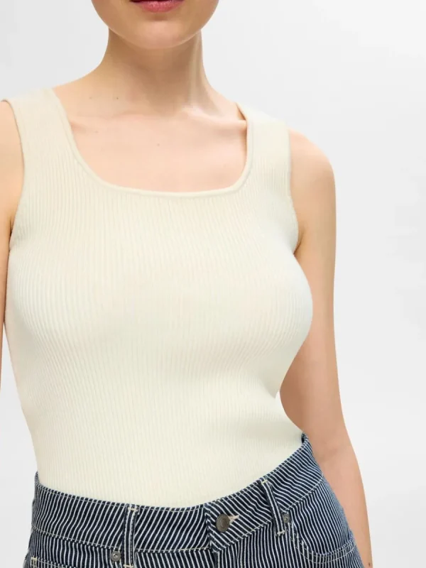SELECTED RIBBAD LINNE Beige Online