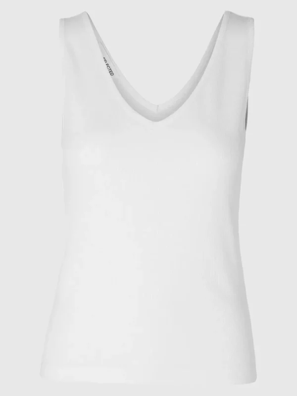 SELECTED RIBBAD LINNE White Best Sale