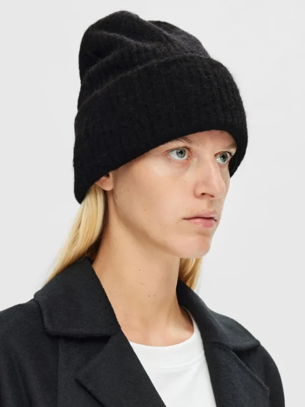 SELECTED RIBBAD MÖSSA Black Discount