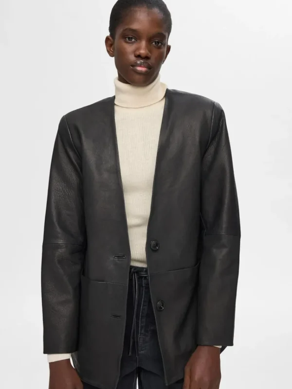SELECTED RIBBAD POLOTRÖJA Beige Sale