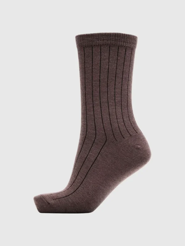 SELECTED RIBBAD STRUMPOR Brown New
