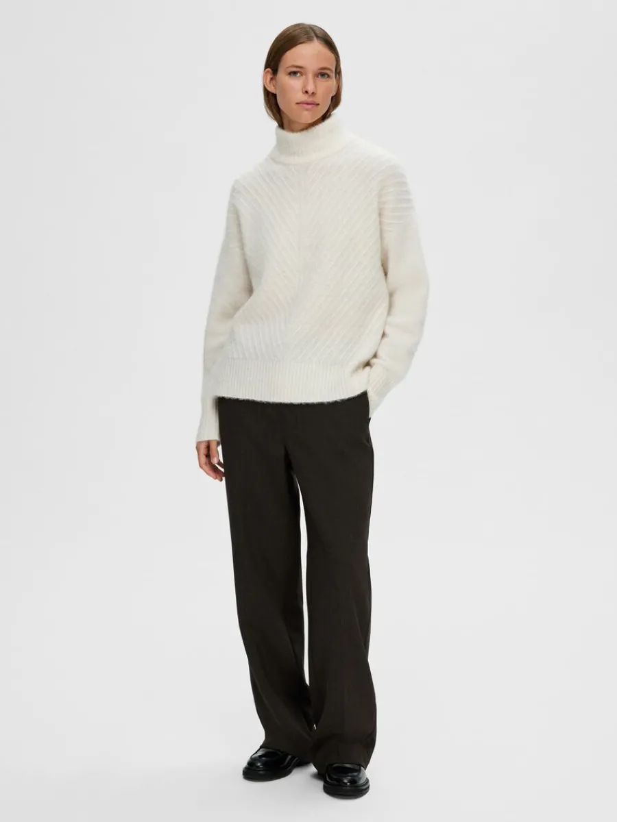 ribbad_trja_1.webp SELECTED RIBBAD TRÖJA Beige Flash Sale