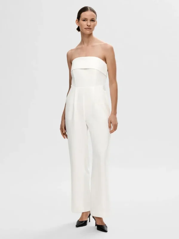 SELECTED ÄRMLÖS JUMPSUIT White Online