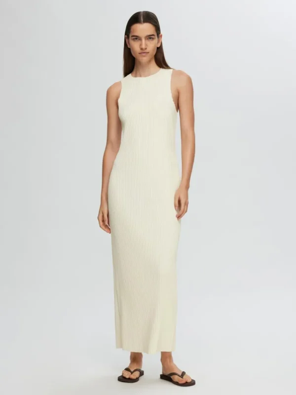 SELECTED ÄRMLÖS MAXIKLÄNNING Beige Store
