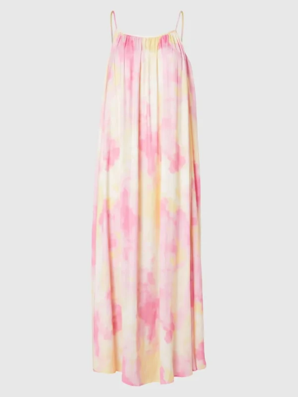 SELECTED ÄRMLÖS MAXIKLÄNNING Pink Discount