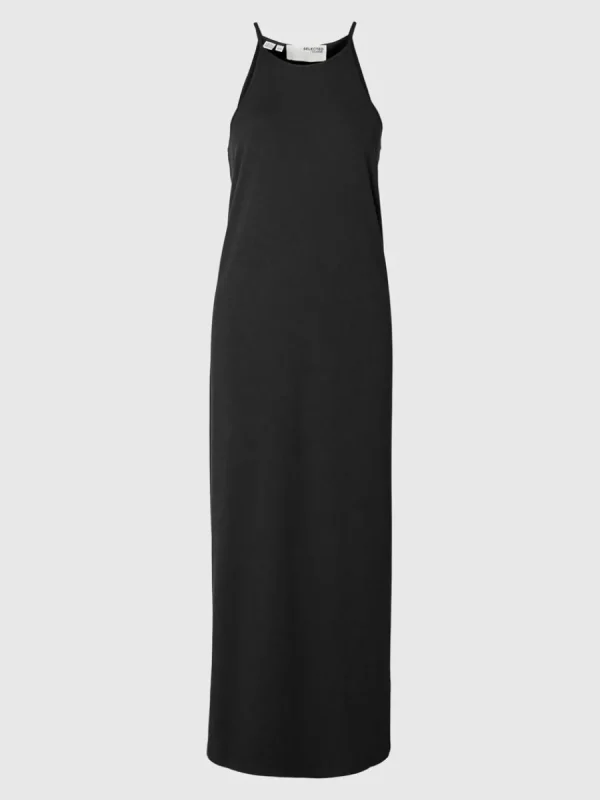 SELECTED ÄRMLÖS MAXIKLÄNNING Black Cheap