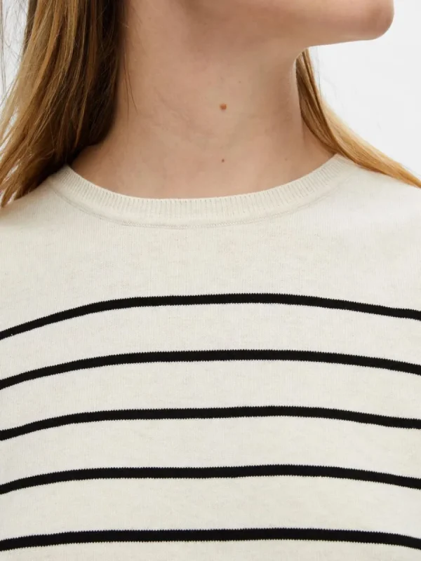 SELECTED ÄRMLÖS STICKAD TOPP Beige Store
