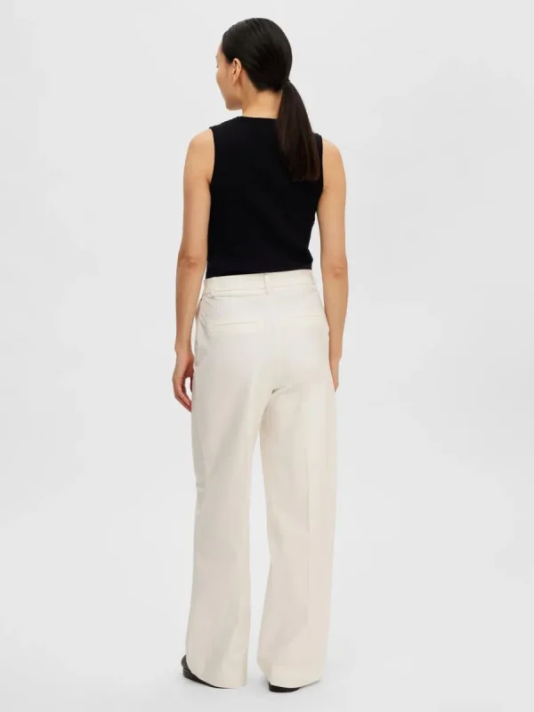 SELECTED ÄRMLÖS STICKAD TOPP Black Shop