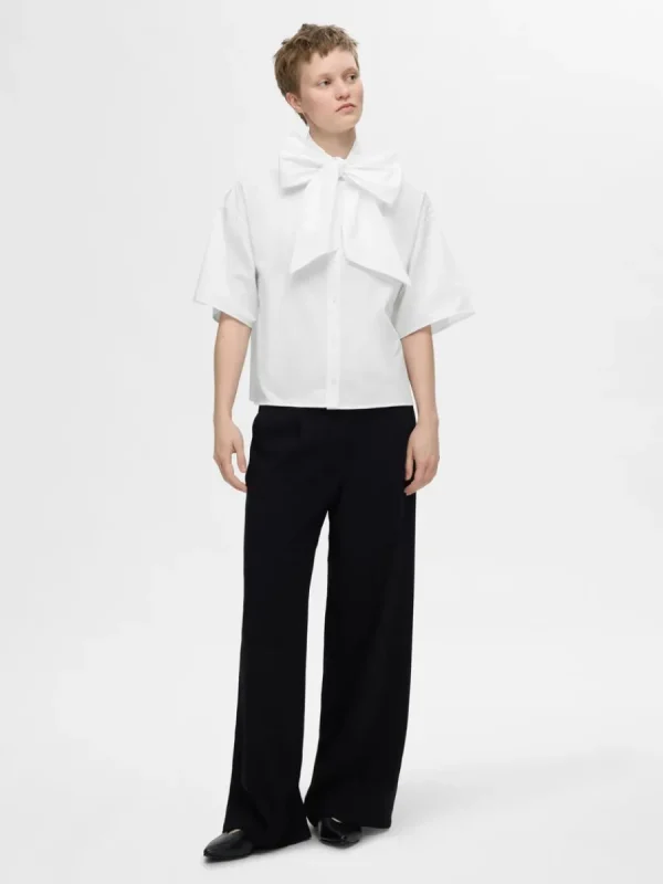 SELECTED ROSETT KORTÄRMAD SKJORTA White Sale