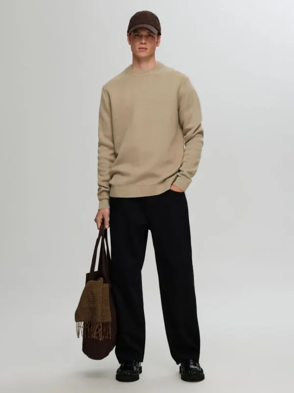 SELECTED RUNDRINGAD TRÖJA Brown Fashion