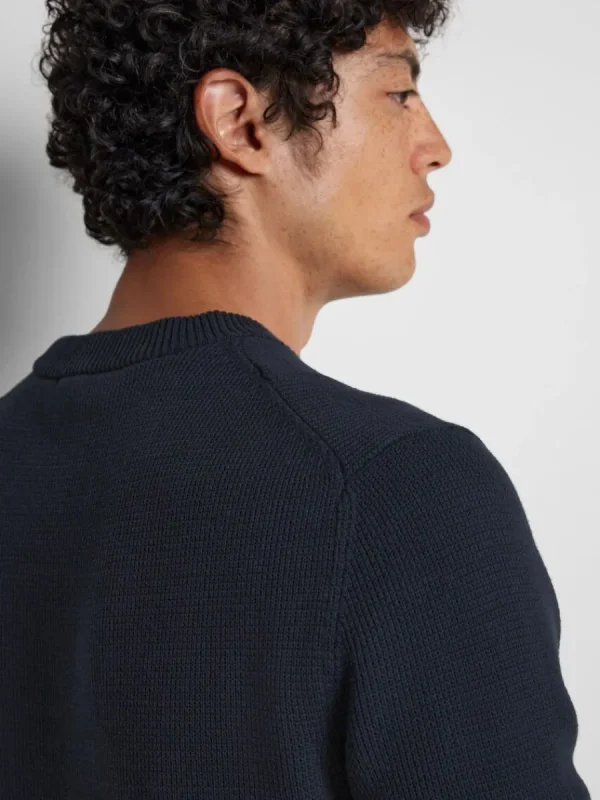 SELECTED RUNDRINGAD TRÖJA Blue Clearance