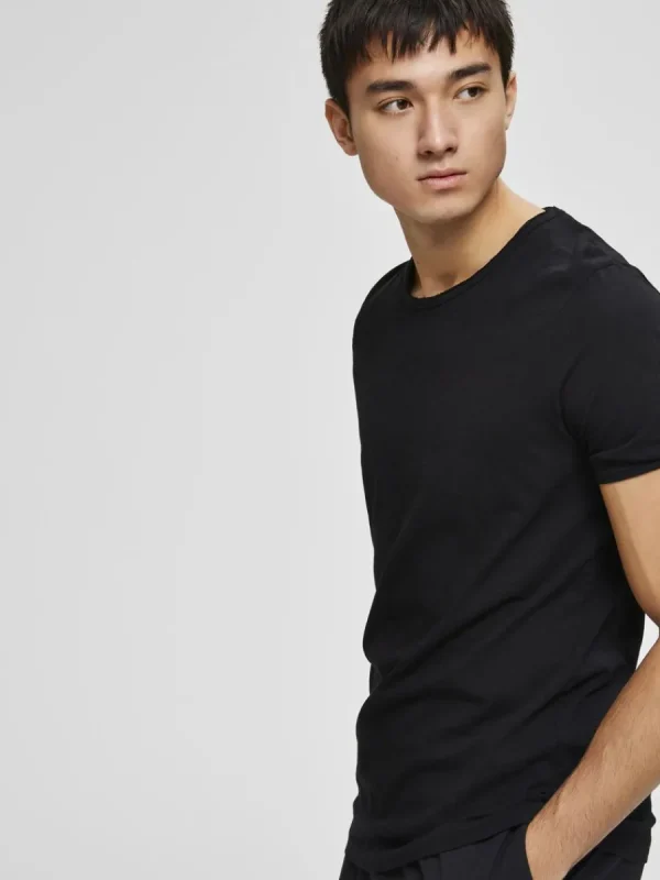 SELECTED RUNDRINGAD T-SHIRT Black Clearance