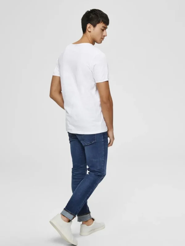 SELECTED RUNDRINGAD T-SHIRT White Best Sale