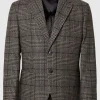 SELECTED RUTIG ENKELKNÄPPT KAVAJ Brown Clearance