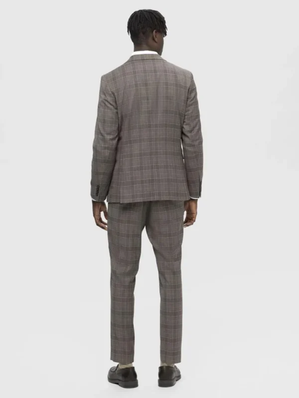 SELECTED RUTIG ENKELKNÄPPT KAVAJ Brown Fashion