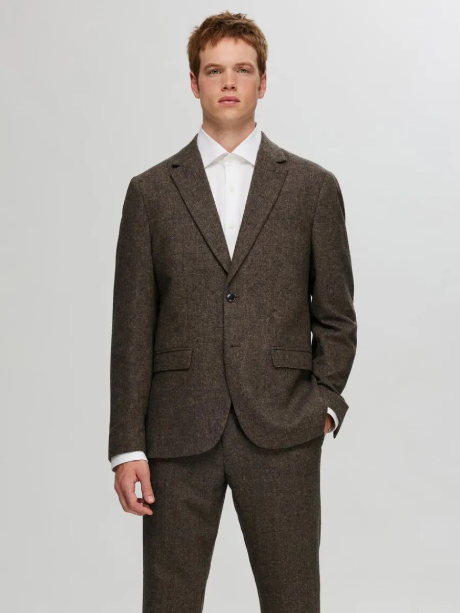 rutig_kavaj_0-1.webp SELECTED RUTIG KAVAJ Brown Cheap