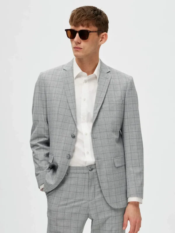 SELECTED RUTIG KAVAJ Grey Cheap