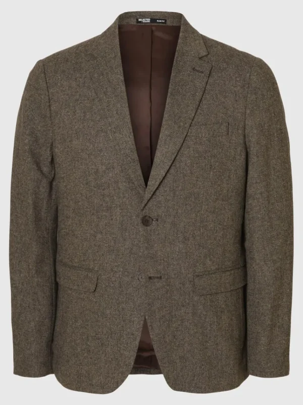 SELECTED RUTIG KAVAJ Brown Cheap