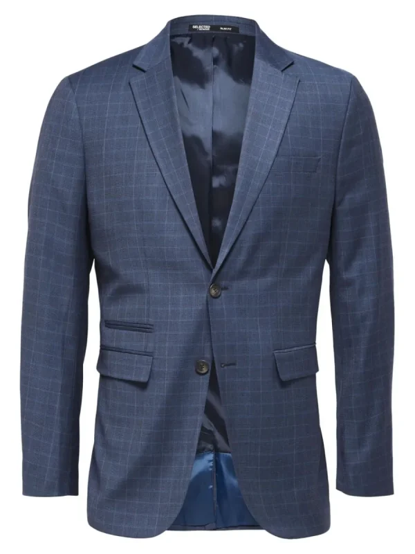 SELECTED RUTIG KAVAJ Blue Best Sale
