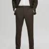 SELECTED RUTIG KOSTYMBYXOR Brown Fashion