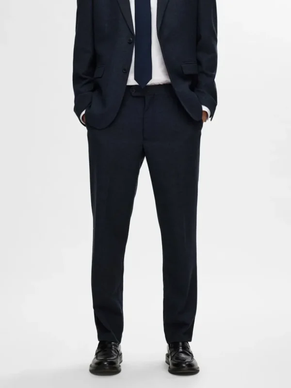 SELECTED RUTIG KOSTYMBYXOR Blue Outlet