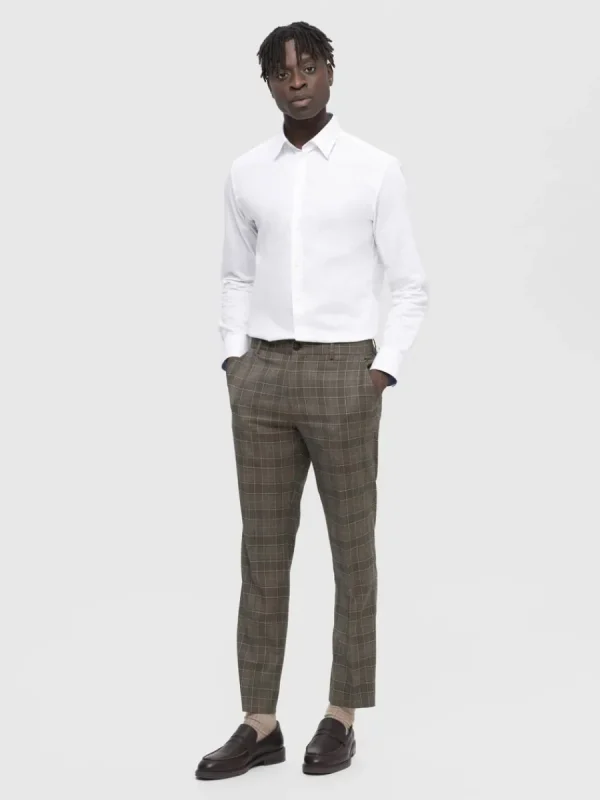 SELECTED RUTIG KOSTYMBYXOR Brown Clearance