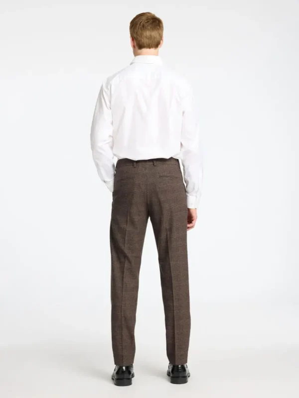 SELECTED RUTIG KOSTYMBYXOR Brown Fashion
