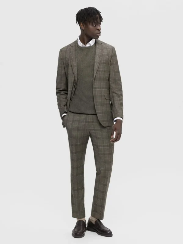 SELECTED RUTIG KOSTYMBYXOR Brown Clearance