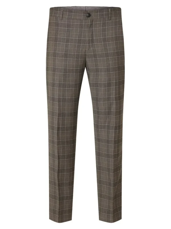 SELECTED RUTIG KOSTYMBYXOR Brown Clearance