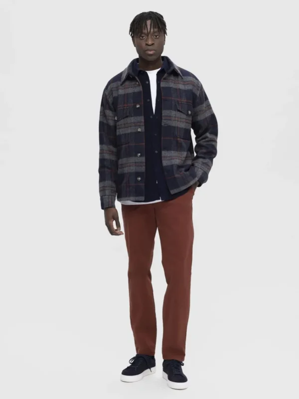 SELECTED RUTIG SHACKET Blue Outlet